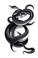 snakes and egg tattoo design idea