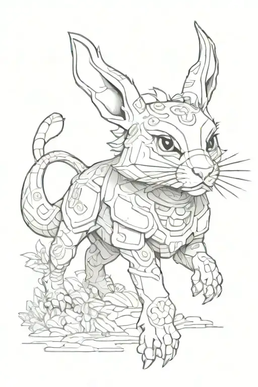 Ohio state animal playing tattoo design idea