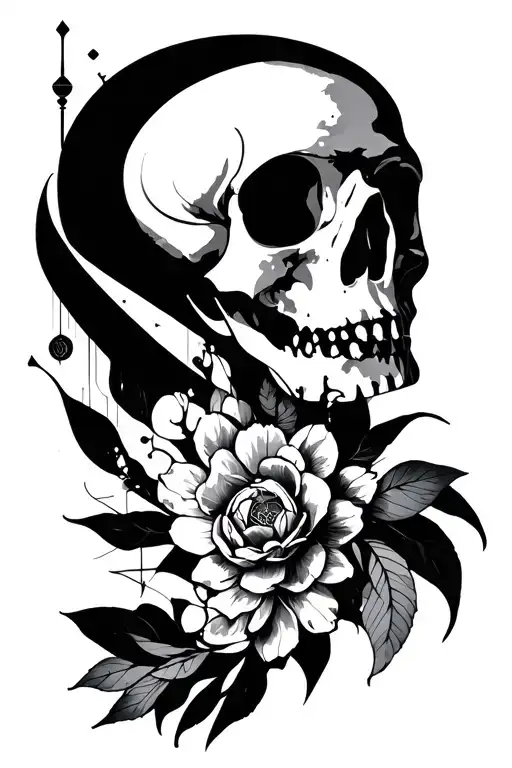 Memento Mori memento to live tattoo design idea