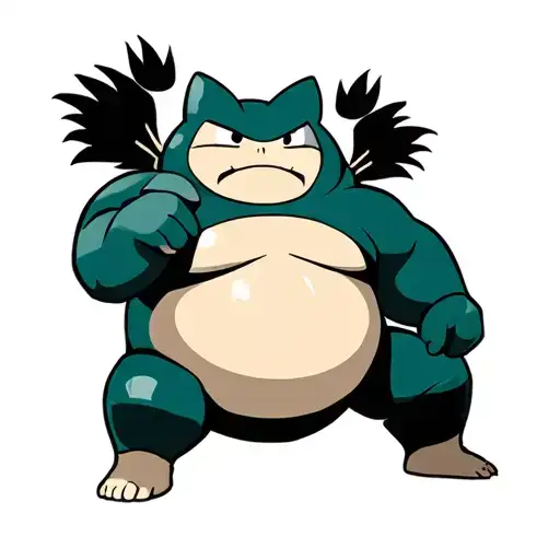 snorlax as a sumo wrestler tattoo tattoo design idea