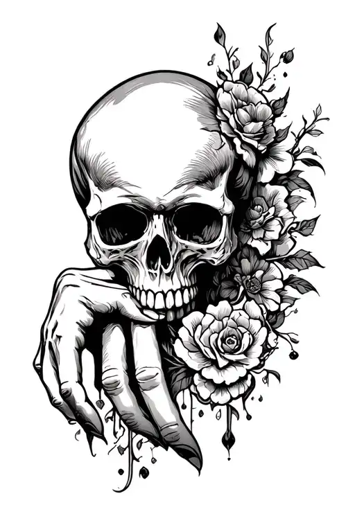 skull hand tattoo design tattoo design idea