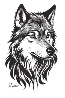 wolf face tattoo design tattoo design idea