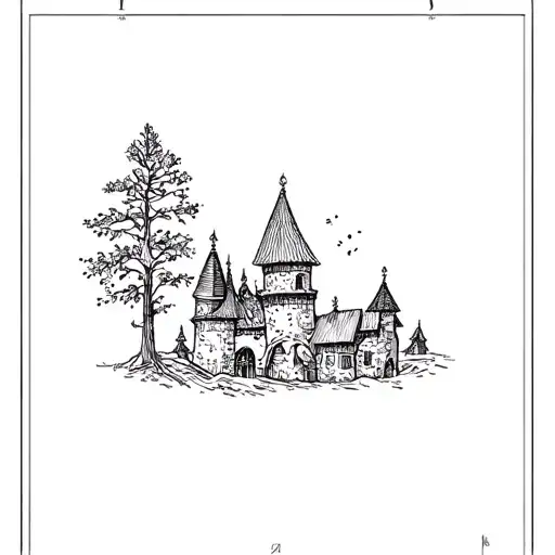 Russian folk tales tattoo design idea