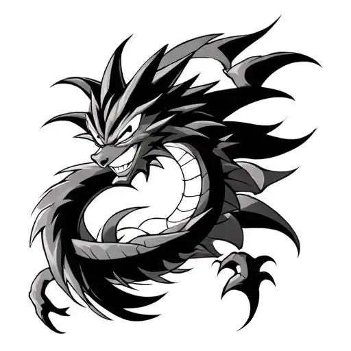 dragon ball tattoo design idea