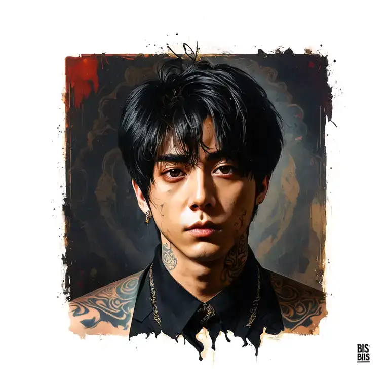 Jungkook from the BIS BIAS group tattoo design idea