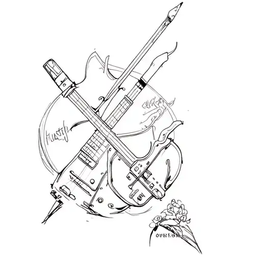 hustler life Cross tattoo design idea