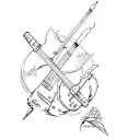 hustler life Cross tattoo design idea