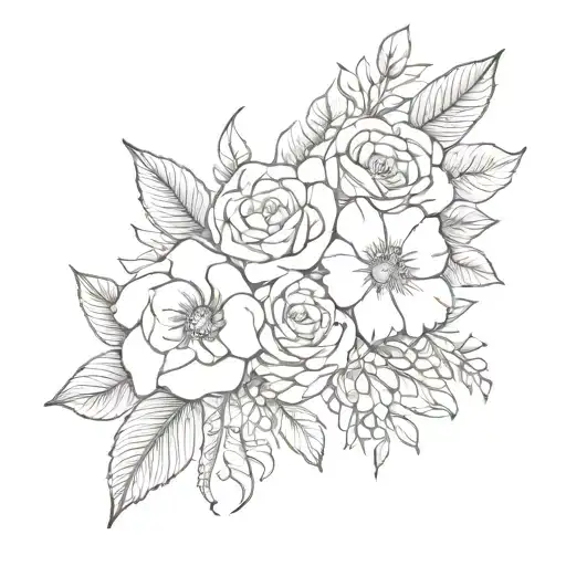 in memory of mom, dad, and sister tattoo tattoo design idea