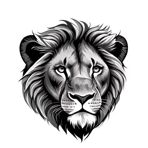 lion face tattoo tattoo design idea