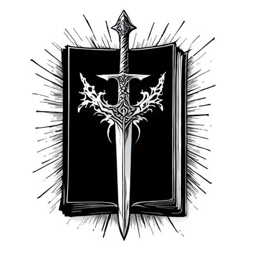 Bible Sword tattoo design idea