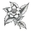 holly flower with date 1994 chevy cavalier tattoo design idea