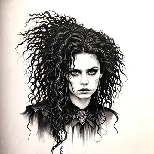Bellatrix lestrange medsa tattoo design idea