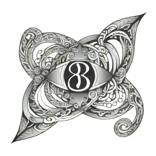 infinit symbol plus number 8 plus fibonacci sequence tattoo design idea