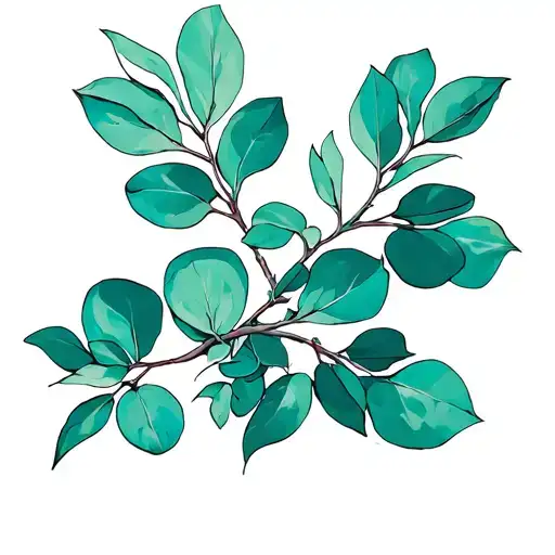 eucalyptus tattoo design idea