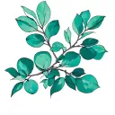 eucalyptus tattoo design idea
