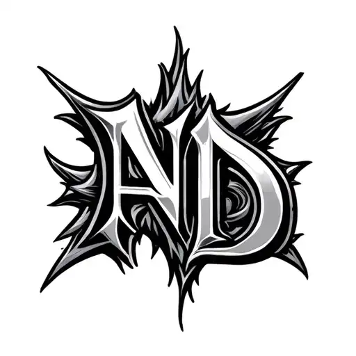 Logo using Letters A. N. D. tattoo design idea