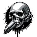 Bullet tattoo design idea