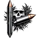 Bullet tattoo design idea