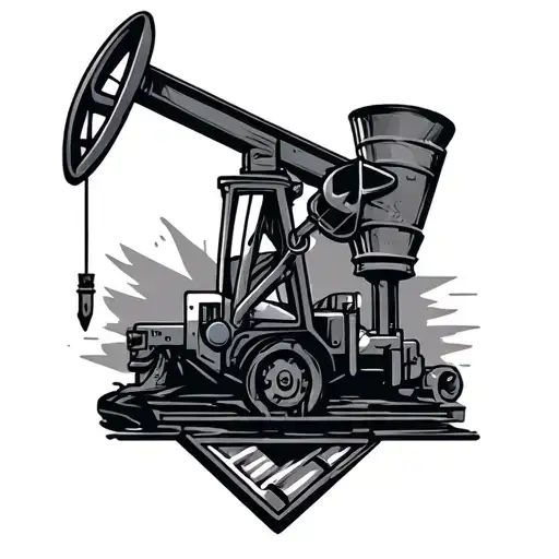 oilfield pipe welding tattoo design idea