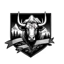 Moos Mountain View tattoo design idea
