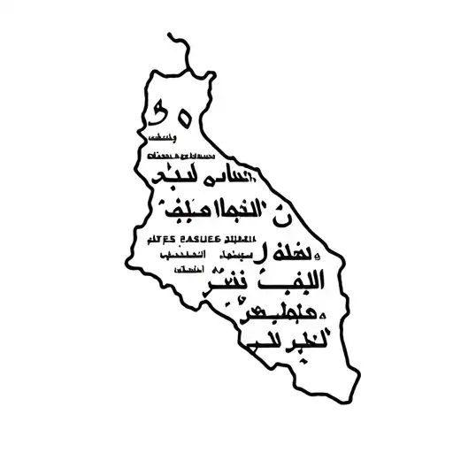 palestine map, palestine in arabic text tattoo design idea