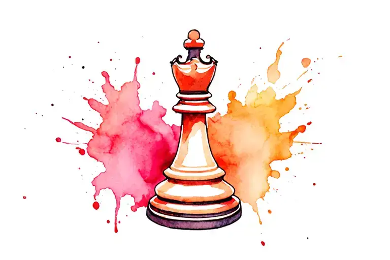 Chess king tattoo design idea