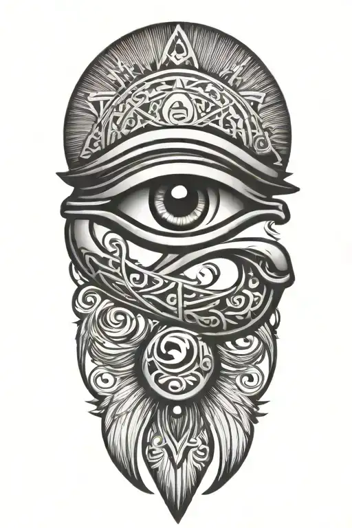Eye of horus tattoo design idea