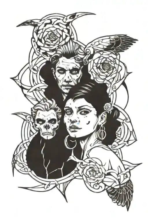 big brother & little sis bond feeling etc tattoo design idea