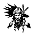 native plumber tattoo design idea