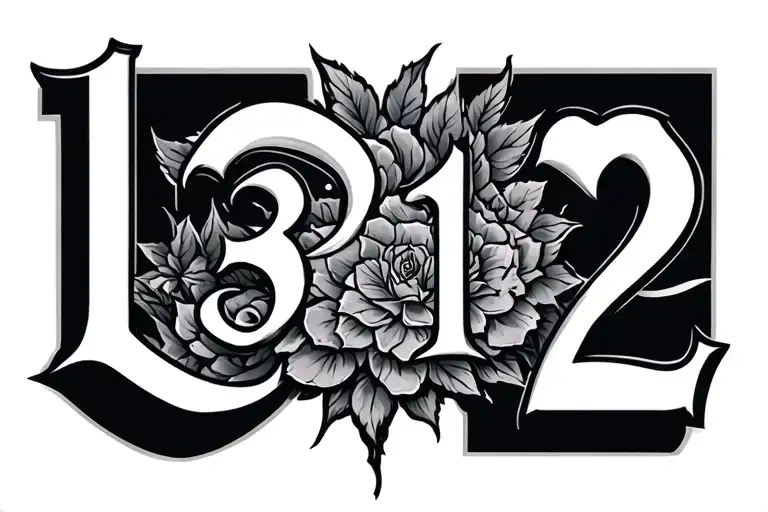 1312 written tattoo design idea