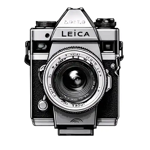 leica camera shutter tattoo design idea