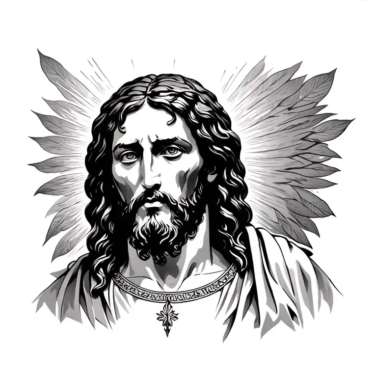 jesus tattoo design idea