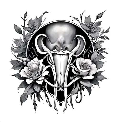 Pubic tattoo design idea