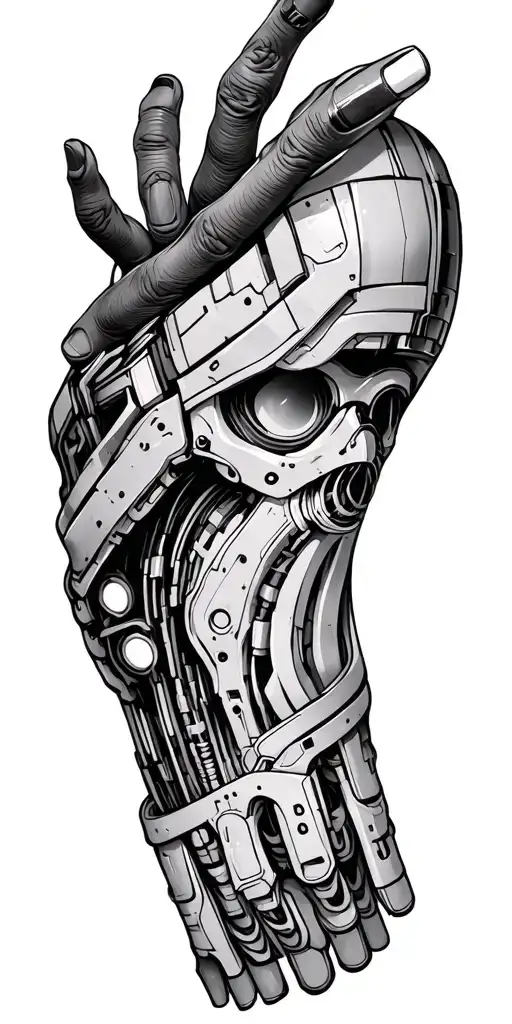 I want cyberpunk arm implant more lines tattoo design tattoo design idea
