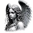 Weeping Angel tattoo design idea