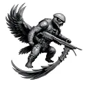 Helldiver tattoo design idea