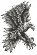 German eagle tattoo design idea