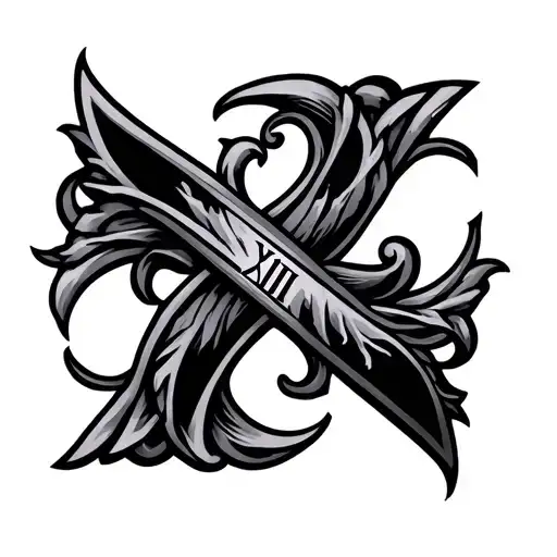 2004 In Roman Numerals tattoo design idea