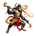Monkey king tattoo design idea