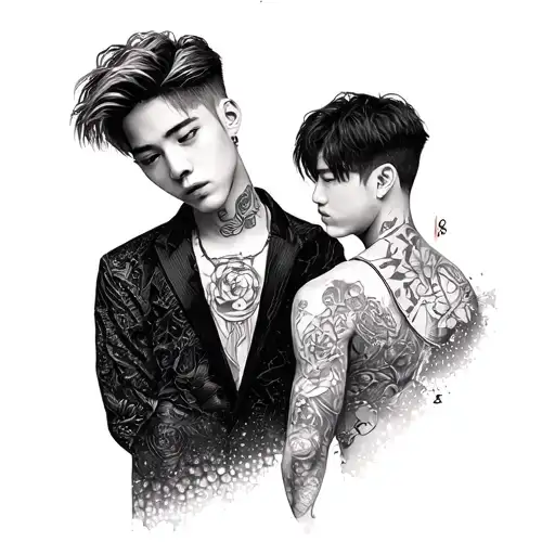 bts jimin tattoo design idea