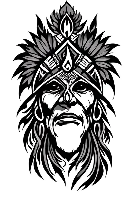 blackfoot tribal tattoo tattoo design idea