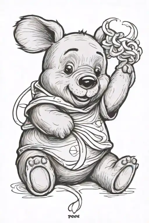 your the greatest thing we have lost,10/23/2023,pooh bear  tattoo design idea