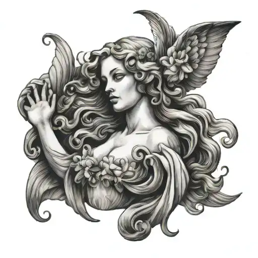 Birth Of Venus tattoo design idea