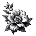 january birth flower tattoo design idea