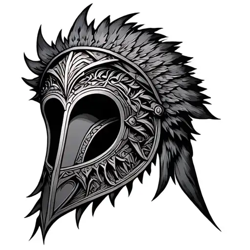 helm of awe tattoo design idea
