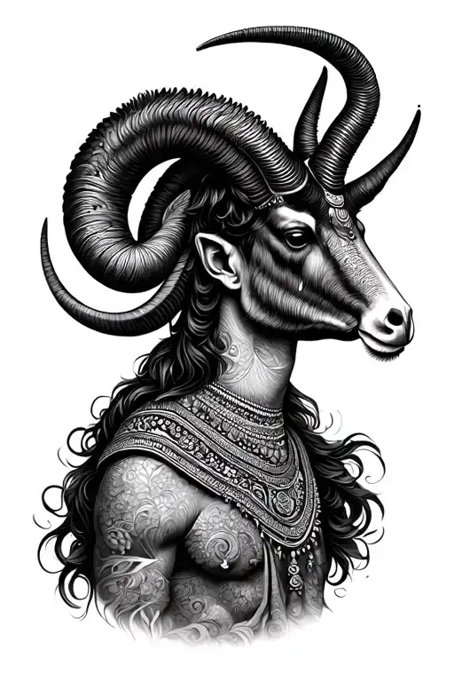 Jashan, Capricorn, Punjab India tattoo design idea