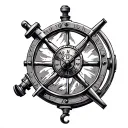 Sextant tattoo design idea