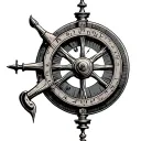 Sextant tattoo design idea