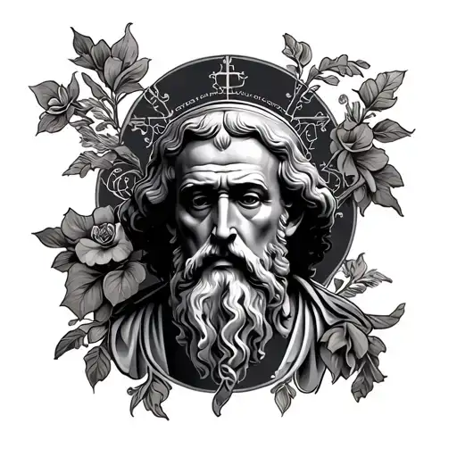 st peter tattoo design idea