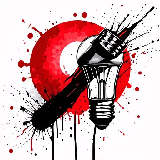 Salt Shaker and Light Bulb tattoo design idea